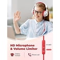 thumbnail image 2 of Auriculares para niños iClever HS19 con micrófono Limitador de volumen 85/94DB compartimiento Shareport plegables, 2 of 3