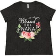 thumbnail image 3 of Inktastic Blessed to Be a Nana with Flowers Women's Plus Size T-Shirt, 3 of 5