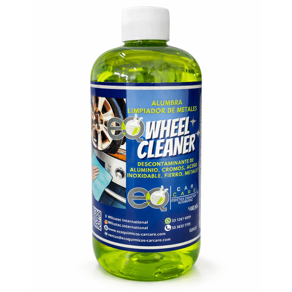EQ Wheel Cleaner Limpiador de Metales 500 ml | Descontaminante para Rines, Acero, Cromo y Aluminio