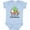 AE-Light Blue, variant on My 2nd Christmas with Santa Reindeer and Tree Boys or Girls Baby Bodysuit