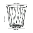 thumbnail image 3 of Metal Meshround Garbage Can Trash Can Garbage Can Wastebaskets For Bathroom Bedroom Office Kitchen Small Space Living Trash Bin, 3 of 6