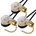 thumbnail image 1 of Paquete de 3 Interruptores de Luz de Ventilador de Techo ZE-109 Interruptor de Ventilador de Techo Interruptor de Cadena de Repuesto (LatóN), 1 of 5