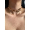 thumbnail image 4 of Stone Leaf Figured Choker Necklace, 4 of 5