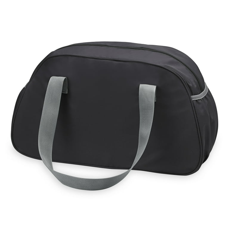 Gaiam Duffel Bag, Black/Grey