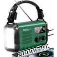 thumbnail image 2 of Radio de emergencia con manivela, 20&nbsp;000 mAh/74&nbsp;000 mWh, radio meteorológica solar con manivela, función NOAA/AM/FM, radio a batería con cargador de celular, lámpara de lectura, linterna y, 2 of 8
