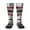 2 Black-2, variant on Women's Knee High Socks Red Line Flag Firefighter Outdoor Casual Tube Socks