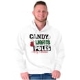 thumbnail image 3 of Funny Christmas Candy Lights Poles Hoodie Hooded Sweatshirt Men Brisco Brands S, 3 of 6