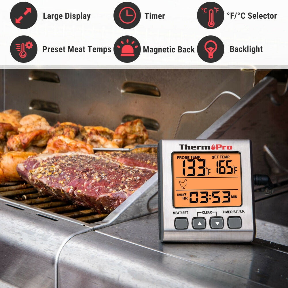 Thermopro Tp16sw Digital Meat Cooking Smoker Kitchen Grill Bbq