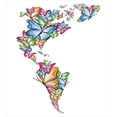 thumbnail image 3 of Ambesonne Colorful Duvet Cover Sets, America World Love Map, 2-Twin, Blue Pink Pale Orange, 3 of 4