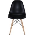 thumbnail image 2 of Modway Pyramide Moderne Chaise Dinatoire en Plastique Finition Noire, 2 of 4
