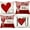 Red, variant on Valentine Hearts Throw Pillow Covers, 18 x 18 Inch Valentine’s Day Wedding Anniversary Cushion Case Decoration for Sofa Couch