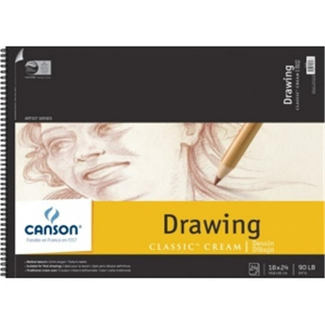 Canson C100510976 Fil Supérieur pour Bloc à Dessin 18 x 24 Po