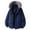 Dark Blue-04, variant on Men's Thickened Down Parka with Fur Hood, Warm Padded Winter Coat for Daily Outdoor