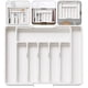 thumbnail image 4 of Organizador Cajones para Cubiertos Con Divisores Bandeja Expandible para Utensilios (blanco), 4 of 9