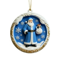Christmas Ornament – Elegant Santa Design for Tree & Holiday Decor – 2025 Dated Christmas Ornaments – Classic Christmas Ornaments