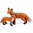 thumbnail image 3 of Fox Toy Figures Set Includes Arctic Fox & Red Foxes Figurines Cake Toppers (5 Foxes), 3 of 7