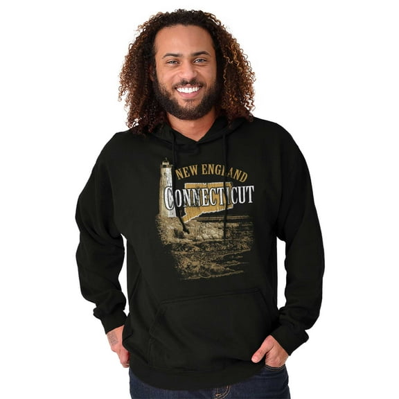 Connecticut New England Lighthouse Hoodie Sweatshirt Women Men Brisco Brands S