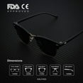 thumbnail image 3 of KALIYADI Polarized Sunglasses Trendy Stylish Half-frame Sun Glasses for Men Women Driving Sun glasses UV Blocking, 3 of 8