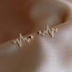 thumbnail image 5 of Heartbeat Diamond Red Temperament Small Earrings for Women, South Korea Fashion Network Birthday Gifts, 5 of 5
