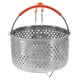 thumbnail image 3 of Stainless Basket Round Corner Multipurpose Design Home Users Cooking Food Preparation 18cm Height Draining 1Pcs, 3 of 4