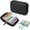 Black, variant on Waterproof 14 Day Travel Pill Organizer Binder, Portable Medication Case with Color-Coded Pouches, Daily Vitamin & Supplement Holder for Purse or Luggage. (Blue)