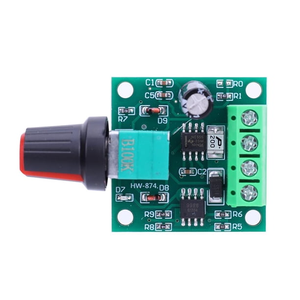 5 uds. Módulo de interruptor de controlador ajustable de velocidad del Motor de CC 1,8 V 3V 5V 6V 12V 2A regulador PWM