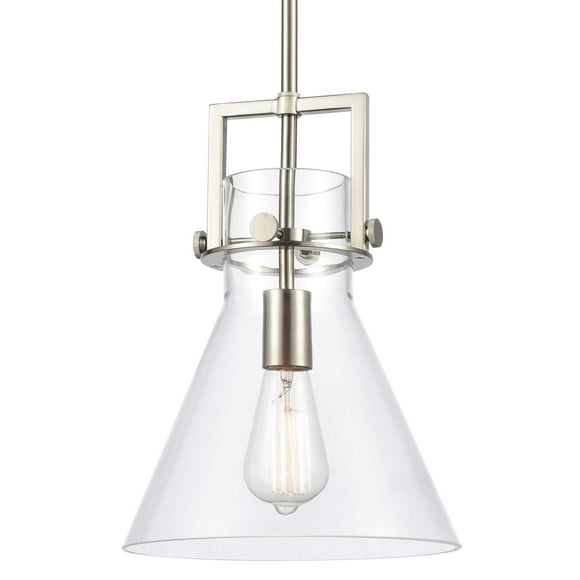 Innovations Éclairage 411-1S-SN-10CL Ampoule Bare 1 Cordon, Nickel Satiné Brossé