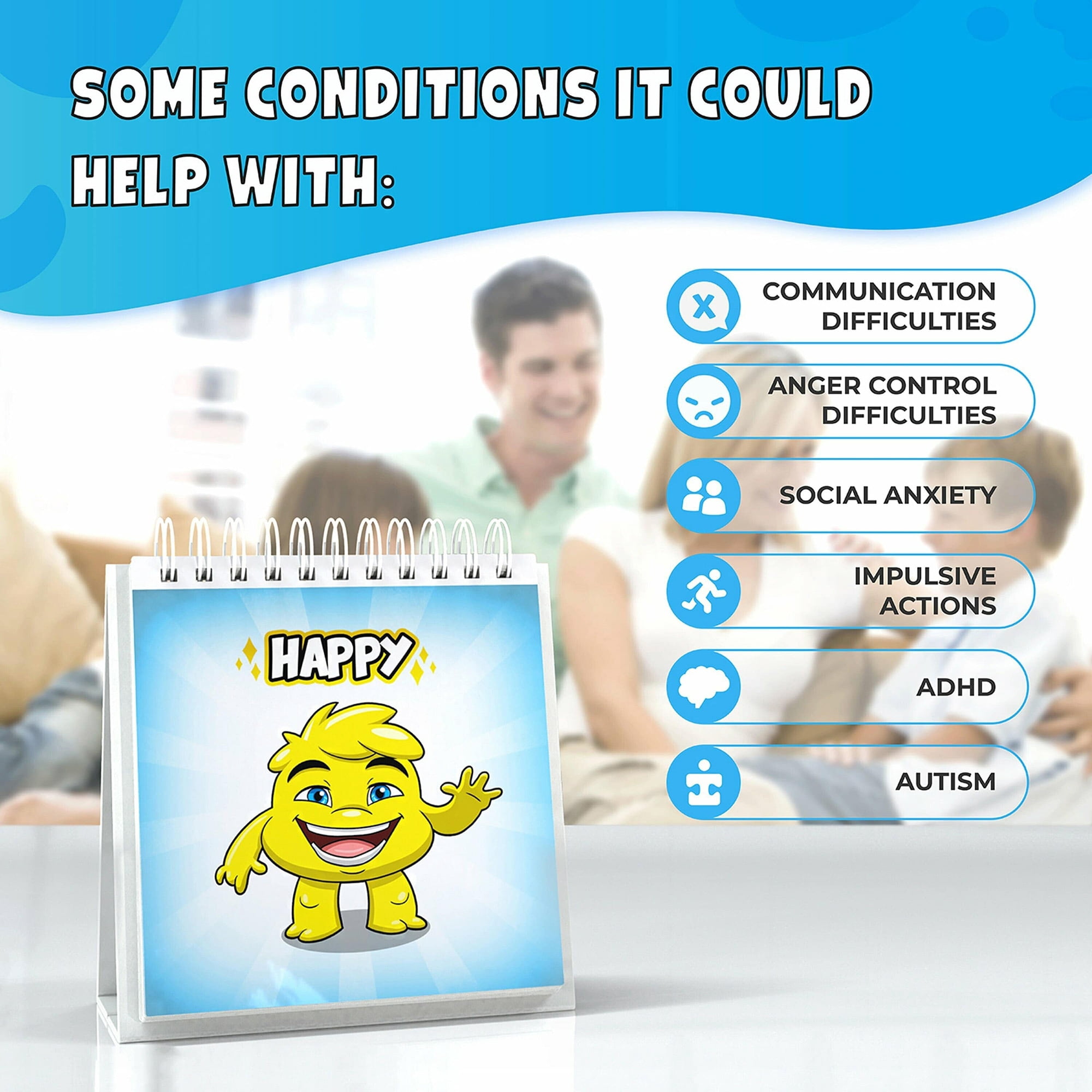 Monsters Emotions Flipbook for Kids Age 3+