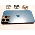 thumbnail image 3 of 2PACK Rear Camera Decorations for iPhone 13 Pro Max / 13 Pro Diamond Lens Ring Protective Decorate Sticker (Silver+Gold), 3 of 5