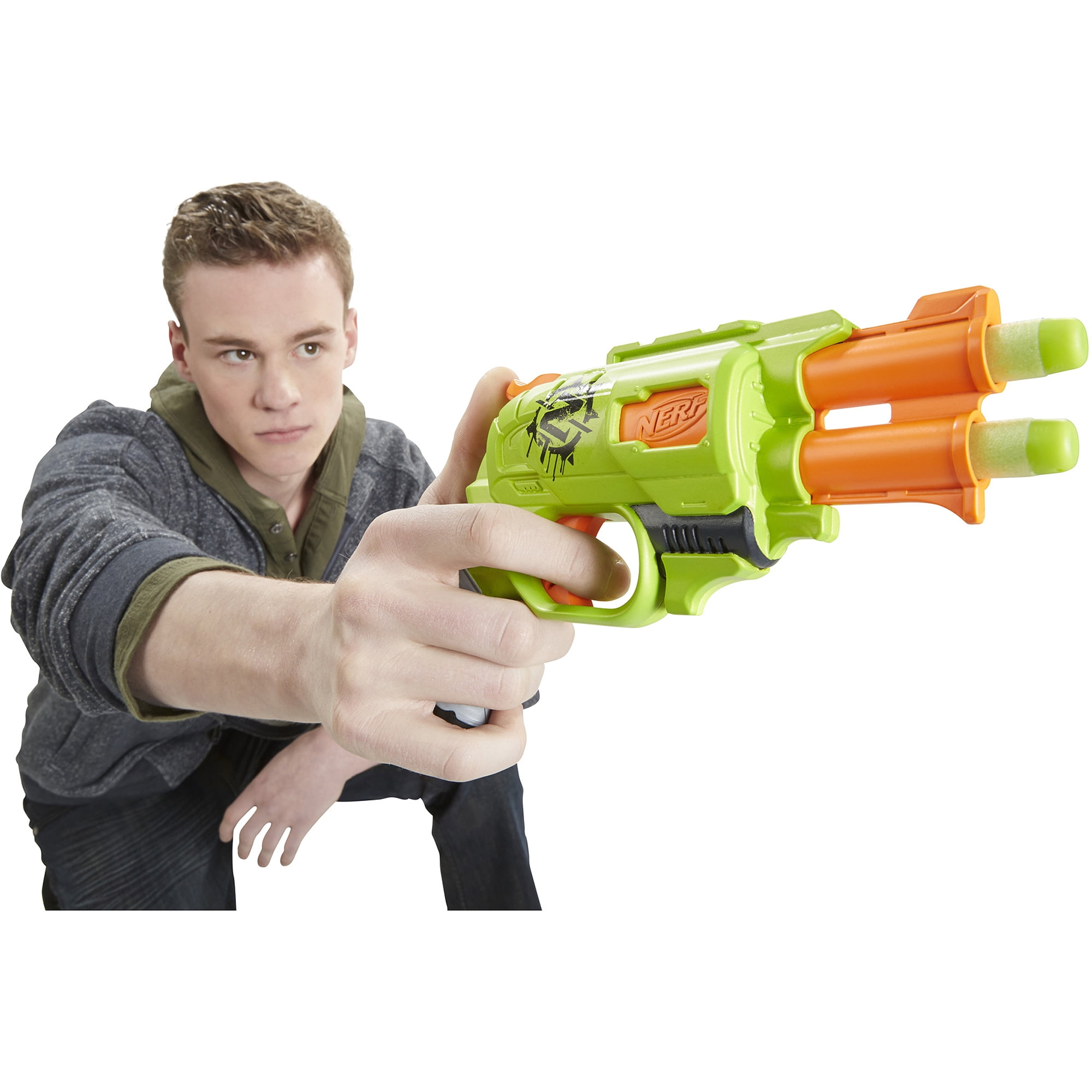 nerf zombie double strike blaster