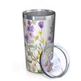 thumbnail image 2 of Pioneer Flower and Butterfly 10oz Tumblers Stainless Steel Tumbler with Lid and Straw,Vacuum Insulated Double Wall Travel Tumbler Cups with Cleaning Brush for Coffee, Tea, 2 of 4
