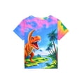 thumbnail image 4 of ATAIKU 3D HD Printed 3-12Y Little Boys Dinosaur 2-Piece Pajamas Set Kids Boy Short Sleeve Tee and Shorts Sleepwear Toddler Jammies, 4 of 11