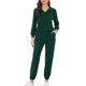 thumbnail image 1 of INSPIRAR CHIC Conjuntos de Pijamas para Mujeres con Sudadera y Pantalones de Noche con Bolsillos Color Verde, 1 of 4