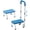 Blue, variant on SAFH Metal Step Stool with Handle for Elderly, 8 inch Anti-Skid Platform, Lightweight and Easy Assembly, Supports 350 Pounds