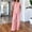 Pink, variant on Caywon Womens 2 Piece V-Neck Flutter Sleeve Top Wide Leg Pants Set Elastic Waist Loungewear Breathable Wrinkle-Free Casual Loose Fit Conjunto de Ropa para Mujer