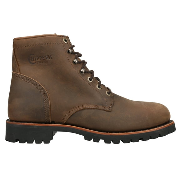 Chippewa Men's Wood Classic 2.0 6" Lace-Up Work Boot Steel Toe Bark 10 D(M) US