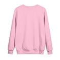 thumbnail image 5 of Women's Crewneck Sweatshirt Soft Everyday Pullover Top with Drop Shoulder Relaxed Fit Fall Layering Sweatshirts, M, 5 of 6
