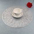 thumbnail image 2 of LINLIN 4 Pack Round Placemats Decorative Placemats PVC Placemats Hollow Table Place Mats Heat Resistant Non-slip Dining Placemats, 2 of 5