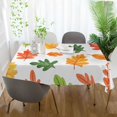 thumbnail image 3 of Yayeee Tablecloths 60" x 108" Rectangle Wrinkle Resistant Party Table Cover, Green Leaves, 3 of 8