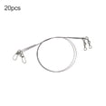 thumbnail image 2 of NIBOLOG 20Pcs 15/20/25cm Anti-Bite Steel Leader Wire with Swivel Pin Fish Accessories, 2 of 2