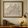thumbnail image 4 of Virginia 1855 Vintage Map 11x14 Unframed Print – Antique Cartography Poster Reproduction w/Counties Rivers Railroads Towns Historical Wall Art Rustic Old Dominion State Office Library Classroom Décor, 4 of 6