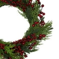 thumbnail image 6 of Northlight Mixed Pine and Berries Artificial Christmas Wreath - 26 inch, Unlit, 6 of 6