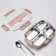 thumbnail image 1 of pstuiky Lunch Box for Kids, Stainless Steel Insulated Multi Layer Bento Food Container Storage Lunch Box 1L Lunchbox Snacks for Kids Lunch Bag Up to 65% off, 1 of 2