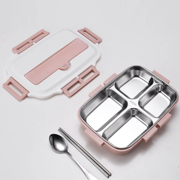 Fiambrera de acero inoxidable Xihbxyly tipo bento 1 l con aislamiento multicapa