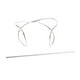 thumbnail image 4 of Pasadores decorativos de Metal Hugo para cabello largo plata, 4 of 8