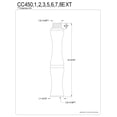 thumbnail image 2 of Kingston Brass Vintage 7" Extension Kit for CC455 Series, 2 of 2
