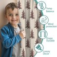 thumbnail image 3 of Blackout Kids Curtains,Brown Christmas Tree Pattern Childrens Insulated Curtains Set Of 2,Bedroom Essentials,Toddler Room Decor 42"x84", 3 of 5