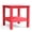 Rouge, variante sur Table Adirondack Table d'Appoint d'Extérieur 18 Pouces à Deux Niveaux Carrée Table de Bout avec Étagère de Rangement Gain de Place
