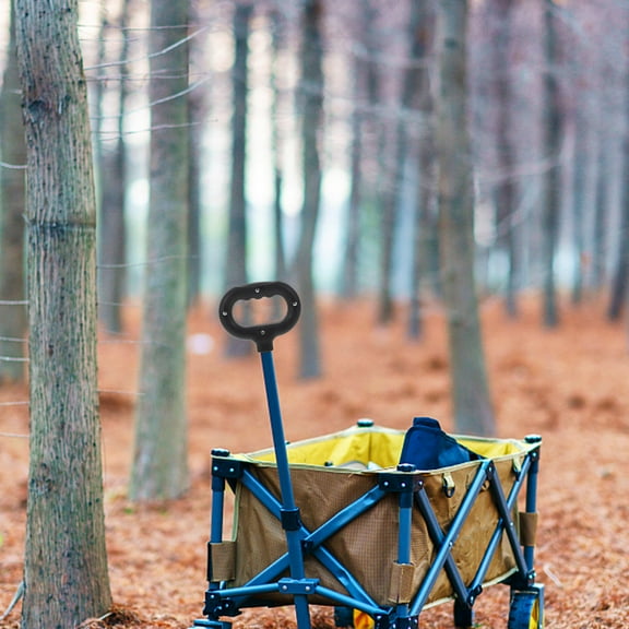 ELAYARD Ergonomic Black Plastic Cart Push Handle Replacement Set for Wagon, Trolley, and Utility Cart Use