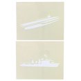 thumbnail image 2 of US Navy Ships-2 Piece 14 Mil Mylar Stencil Set Harpers, Ford, 2 of 3